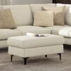 Ava - Mid Century Ottoman - Cream - Image 10