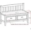 Burlington - Entryway Storage Bench With Drawers - Black - Image 9