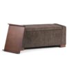 Bretton - Lift Top Storage Ottoman - Deep Umber Brown - Image 5