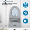 1 Piece Tornado Flush Toilet With Soft Close Seat And Dual Flush Siphonic S Trap - Light Gray - Image 14