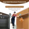 Heavy Duty Storage Shed With Double Doors And Ventilation Weatherproof Outdoor Garden Shed - Brown - Image 8