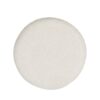 Fuji - Oversized Round Storage Ottoman - Ivory White - Image 7