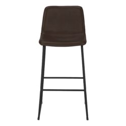 Office Chair, Bar Height, Standing, Computer Desk, Work, Leather Look, Contemporary, Modern - Brown