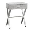 Accent Side Table, Storage Drawer, Convenient Design - Gray - Image 8