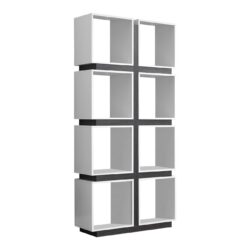 Bookshelf, Bookcase, Etagere, 5 Tier, For Office, Contemporary & Modern - White