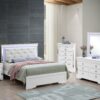 Full Elegant Bed - Silver Champagne - Image 4