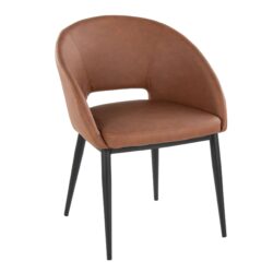 Renee - Contemporary Chair - Black / Camel