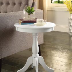 Alger - Accent Table - White