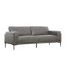 Onyx - Leather Sofa - Gray - Image 8