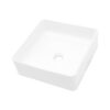 Modern Ceramic Square Vessel Bathroom Sink - White - Image 10