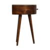 Semi Circle Nightstand - Chestnut - Image 5