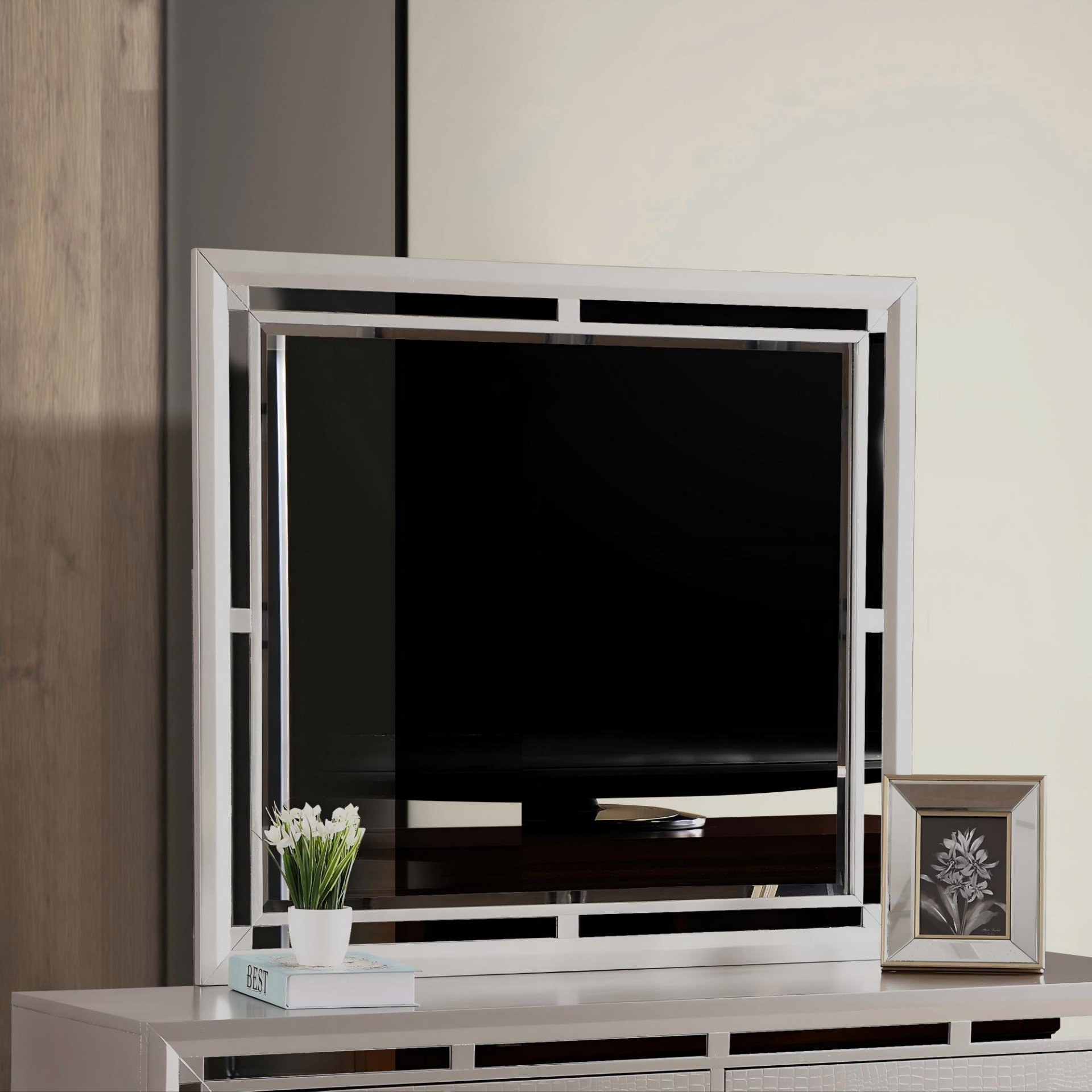 Alana - Mirror - Silver Champagne - Image 2