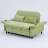 Multi Functional Sofa Bed With Adjustable Armrests And Backrests - Green - Image 17