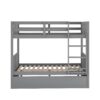 Full Over Full Bunk Bed With Twin Size Trundle - Gray - Image 12