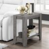 Accent Table, Side Transitional - Gray - Image 6