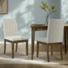 Back Dining Chair (Set of 2) - Beige - Image 2