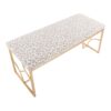 Constellation - Contemporary Bench - Gold / Gray Leopard - Image 5