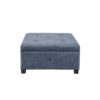 Aspen - Soft Close Storage Ottoman - Blue - Image 4