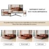 Pull Out Sofa Bed, 3 In 1 Convertible Sleeper Sofa With Nailhead Trim & Rolled Arm, Multi Functional Sofa Bed For Living Room, Office - Light Brown - Image 17