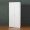 Mia Tall Shoe Cabinet With 6 Shelves - White - Image 6
