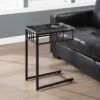 C-Shaped Accent Table For Living Room - Gray - Image 4