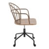 Riley - Farmhouse Adjustable Office Chair - Antique Copper / White Washed - Image 3