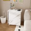 4 In 1 Folding Sewing Table With Lockable Wheels, Multi Functional Craft Station - White - Image 6