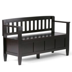 Brooklyn - Entryway Storage Bench - Coffee Brown