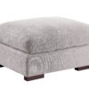 Tatman - Linen Blend Sectional With 2 Ottomans - Light Gray - Image 5