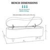 Flip Top Storage Bench - Green - Image 3