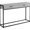 Accent Console Table For Entryway, Storage Drawer - Gray - Image 2