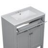 30" Bathroom Vanity With Sink And Soft Close Doors - Gray - Image 15