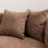 Tofu Block Sofa Modern Design Fabric Three Seat - Brown - Image 10