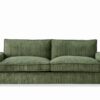 Luxe - Corduroy Sofa With Sleek Design, Spacious And Comfortable 3 Seater Couch - Green - Image 13