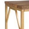 Selma - Metal And Wood Accent Table - Natural / Gold - Image 5