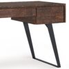 Lowry - Desk With Deep Drawers - Distressed Charcoal Brown - Image 5