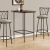 Home Bar Table With Bar Height Small Rectangular For Kitchen - Espresso - Image 3