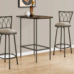 Home Bar Table With Bar Height Small Rectangular For Kitchen - Espresso