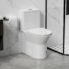 1 Piece Toilet With Dual Flush & Rimless Bowl - Glossy White - Image 2
