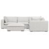 Jasmine - Corner Sectional Sofa And Ottoman - Gray - Image 16