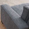 Luxe - Corduroy Sofa With Sleek Design, Spacious And Comfortable 3 Seater Couch - Gray - Image 6