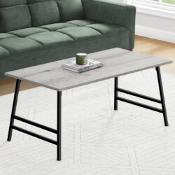 Table, Rectangular, Contemporary And Modern - Gray