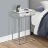 Accent Table, C - Shaped, Contemporary / Modern - White - Image 6