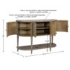 Bedford - Accent Cabinet With Lower Shelf - Natural - Image 3