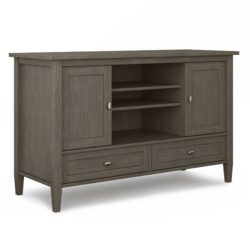 Warm Shaker - TV Media Stand - Farmhouse Gray