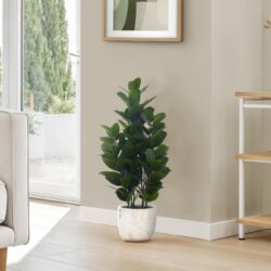 31" Tall, Artificial Plant, Garcinia Tree, Indoor, Faux, Fake, Floor, Greenery, Potted, Real Touch, Decorative - Green / White