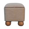 Serenity - Footstool With Ball Feet - Cream - Image 11