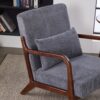 Accent Chair With Pillow - Antique Dark Gray - Image 17