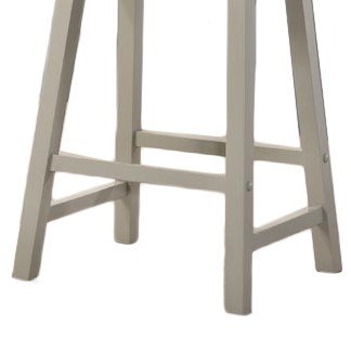 Alonzo - 17.5" Backless Ergonomic Counter Height Stool (Set of 2) - Light Gray - Image 4