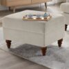 Candor - Ottoman Upholstered Footrest - Beige / Gray - Image 2